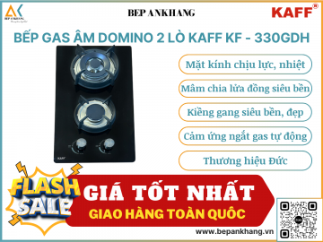 Bếp gas âm 2 lò dạng domino KAFF KF - 330GDH - Thương hiệu Đức